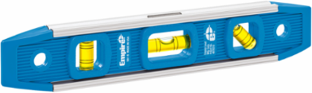 9 Inch Magnetic Torpedo Level, Aluminum Frame, 3 Vials, 0.625 Inch Depth
