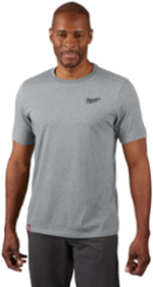 FREEFLEXTM Hybrid Work Tee Short Sleeve Gray M UPF 50 Moisture-Wicking