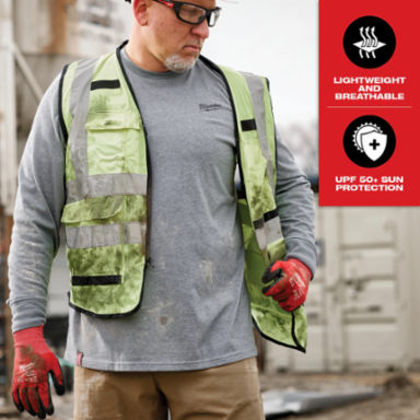 FREEFLEXTM Long Sleeve Work Tee Gray 2X - UPF 50, Moisture-Wicking, 33/67 Cotton/Poly Blend