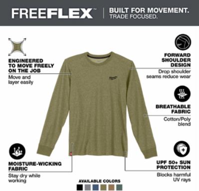 FREEFLEX™ Hybrid Work Tee - Long Sleeve