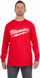 Heavy Duty Tee - Long Sleeve Logo Red 2X