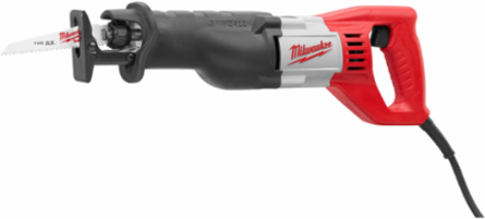 SAWZALL Reciprocating Saw Kit, 12 Amp Motor, 1-1/8 Inch Stroke Length, 3000 SPM