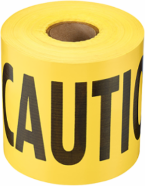 300' Yellow Standard Barricade Tape-Caution