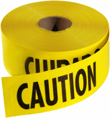 1000 Ft. Yellow Barricade Tape-Caution