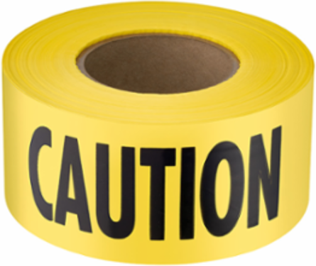 3 in. X 1000 in. Caution 3Pk