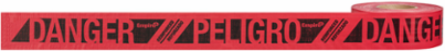 500 ft. Reinforced Red Barricade Tape - Danger/Peligro