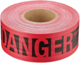 500 ft. Reinforced Red Barricade Tape - Danger/Peligro