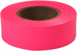 200 ft Pink Flagging Tape, 1 Inch Width, Durable Plastic Material