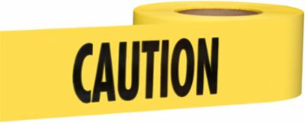 1000 ft. Premium Yellow Barricade Tape - Caution