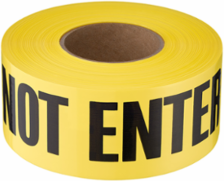 1000 ft. Premium Yellow Barricade Tape - Caution Do Not Enter