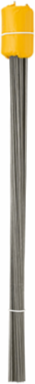 Yellow Flag Stakes - 2.5 Inch x 3.5 Inch, 21 Inch Wire Stem, 100-Pack