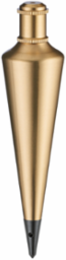 12 oz Brass Plumb Bob, 8.687 Inch Length, Solid Brass, Lacquered Finish