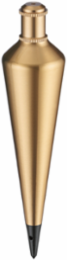 16 oz Brass Plumb Bob, 4.5 Inch Width, Extra Hardened Steel Tip