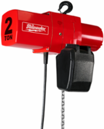 2 Ton Electric Chain Hoist, 10 Ft Lift Height, Aluminum Construction