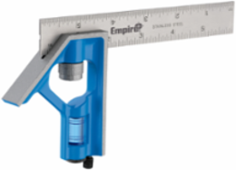 6 Inch True Blue Combination Square with Stainless Steel Blade and e-Band Vial