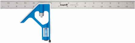 16 Inch True Blue  Combination Square with Stainless Steel Blade and Cast Zinc Head