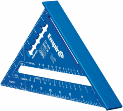7 Inch True Blue® Laser Etched Rafter Square, Anodized Aluminum, 15% Wider Heel