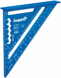 7 Inch True Blue® Laser Etched Rafter Square, Anodized Aluminum, 15% Wider Heel