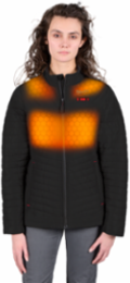 M12 Women's Heated AXIS Jacket Kit Black XL, 12V, 5 Heating Panels, Insulated