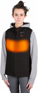 M12 Women's Heated AXIS Vest - Medium Size, Wind and Water Resistant, 2 Heating Zones