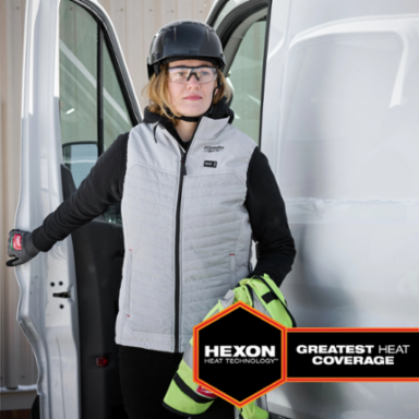 M12 Women's Heated AXIS Vest - 12V, Black, Chest & Back Heating Zones, Medium Size