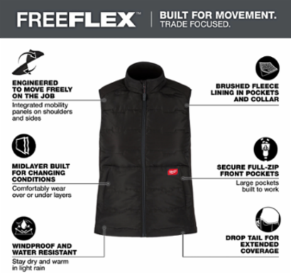 Women's FREEFLEX™ Lightweight Insulated Vest Black XS