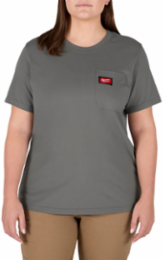 Women's GRIDIRON™ Pocket T-Shirt - Short Sleeve Gray XL