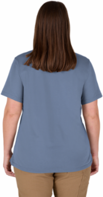 Women's GRIDIRON™ Pocket T-Shirt - Short Sleeve Blue XS