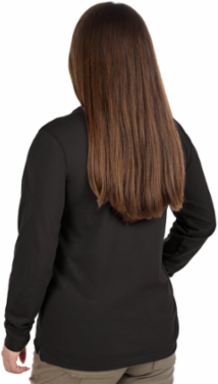 Women's GRIDIRON™ Pocket T-Shirt - Long Sleeve Black L