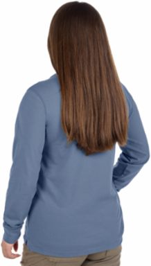 Women's GRIDIRON™ Pocket T-Shirt - Long Sleeve Blue XL