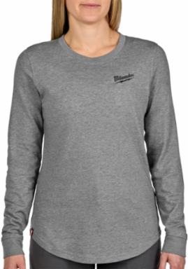 Women's FREEFLEX™ Hybrid Tee - Long Sleeve Gray 2X