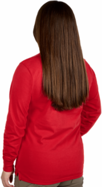 Women's GRIDIRON™ Logo Tee - Long Sleeve Red M