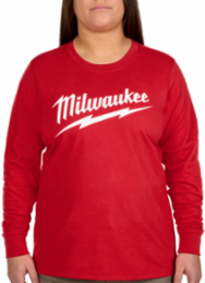 Women's GRIDIRON™ Logo Tee - Long Sleeve Red S