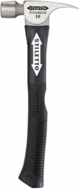 10 oz Titanium Smooth Face Hammer with 14.5 in. Hybrid Fiberglass Handle