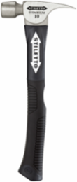 10 oz Titanium Smooth Face Hammer with 14.5 in. Hybrid Fiberglass Handle