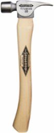 10 oz Titanium Smooth Face Hammer with 14.5 in. Curved Hickory Handle