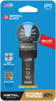 One FitTM 1-1/8 Inch Storm Titanium Metal Blade, Bi-Metal, End Cut