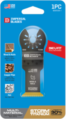 One Fit 1-1/4 Inch Storm Titanium Oscillating Blade, Bi-Metal