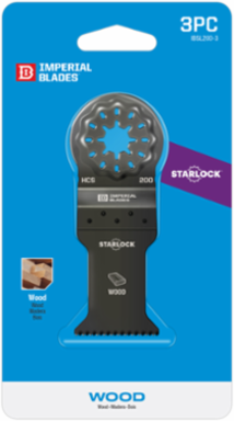 StarlockTM 1-3/8 Inch HCS Standard Wood Blade, 3 Pack