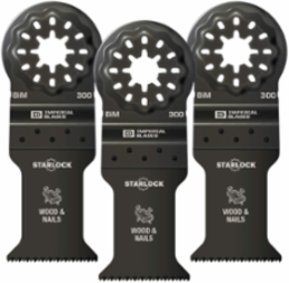 StarlockTM 1-3/8 Inch Bi-Metal Oscillating Blade Set, 3PC