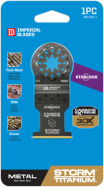 StarlockTM 1-3/8 Inch Carbide Extreme Titanium Metal Blade, Bi-Metal