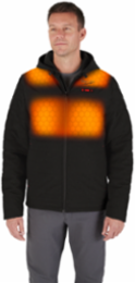 M12 Heated AXIS Jacket - Black 3X, 3 Heating Zones, Water Resistant
