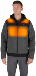 M12 Heated AXIS Jacket - Gray Medium, 3 Heat Zones, 12V Battery Powered