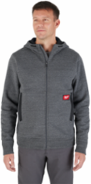 GRIDIRON™ Full-Zip Hoodie - Black, 3X Size, Heavyweight Fabric