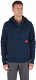 GRIDIRON™ Full-Zip Hoodie, 2X Size, Durable Cotton/Polyester Blend