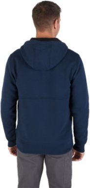 GRIDIRON Full-Zip Hoodie - Black, 3X Size, Heavyweight Fabric