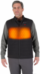 M12 Heated AXIS Vest, 3X, Chest/Back Heat Zones, Water Resistant, 8 Hour Battery Life