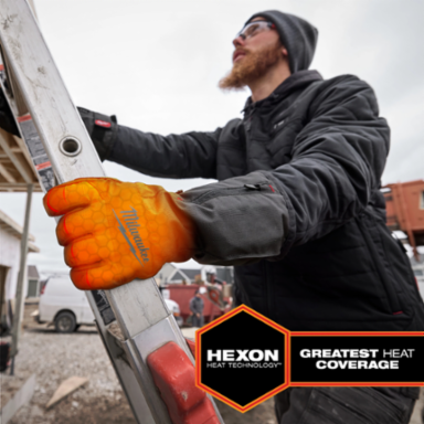 Heated Winter Gloves - Black 2X
