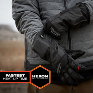 Heated Winter Gloves - Black L