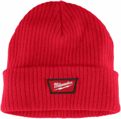 Rib-Knit Cuffed Beanie, One Size Fits Most, 100% Acrylic